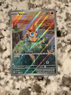 2025 Pokemon TCG Victini Full Art Holo #208 Promo – Ultra Rare - Image 1
