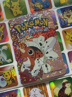 Pokemon 151 Vintage Pocket Monsters Vending HOLO Prism Sticker 00 Nintendo - Image 1