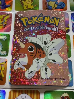 Pokemon 151 Vintage Pocket Monsters Vending HOLO Prism Sticker 00 Nintendo - Image 3