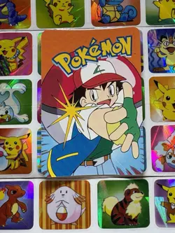 Pokemon 151 Vintage Pocket Monsters Vending HOLO Prism Sticker 00 Nintendo - Image 5