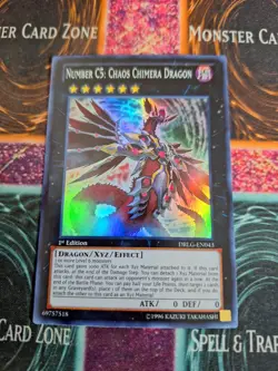 Yu-Gi-Oh! Number C5: Chaos Chimera Dragon DRLG-EN043 Super 1st Edition NM a1/ - Image 1