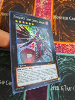 Yu-Gi-Oh! Number C5: Chaos Chimera Dragon DRLG-EN043 Super 1st Edition NM a1/ - Image 2