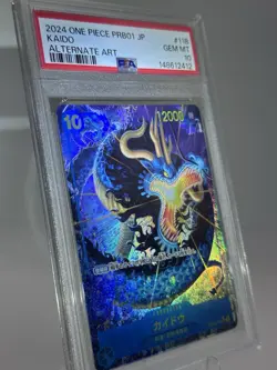 PSA 10 Kaido SEC Parallel PRB-01 OP05-118 One Piece Card Japanese - Image 2