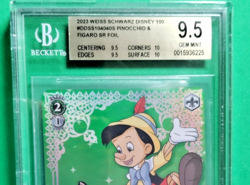 2023 BGS 9.5 GEM MINT Weiss Schwarz Japanese Disney 100 Pinocchio & Figaro - Image 5