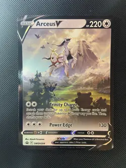 Pokemon TCG Arceus V SWSH204 2022 Figure Collection Black Star Promo Card - NM - Image 1