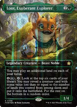 Loot, Exuberant Explorer - Mana Foil - Borderless NM Foundations - Image 1