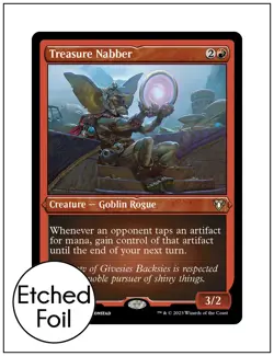 1x Treasure Nabber, Etched Foil, Commander Masters, MTG NM - Image 1