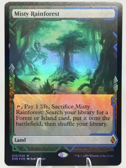 Misty Rainforest FOIL EXPEDITION Zendikar Rising MTG NM 010 - Image 1