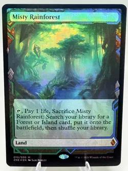 Misty Rainforest FOIL EXPEDITION Zendikar Rising MTG NM 010 - Image 2
