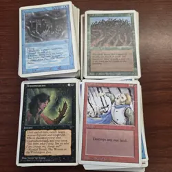 225 VINTAGE ONLY MTG Magic The Gathering Bulk White Border COMMON and UNCOMMON - Image 1