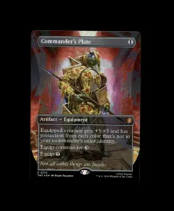 Commander's Plate (Borderless) Comander: Teenage Mutant Ninja Turtles Foil Promo - Image 1