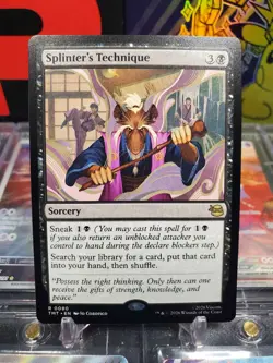 Splinter's Technique 0080 Rare Non Foil Sorcery MTG TMNT - Image 1
