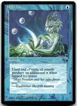 MTG High Tide Fallen Empires FEM #18b common LP COMPLETE YOUR SET!~! VINTAGE - Image 1