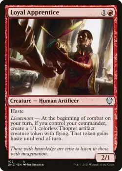 MTG Loyal Apprentice ** Phyrexia: All Will Be One Commander ** English - Image 1