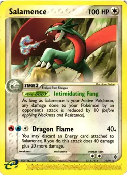 Pokemon TCG Salamence EX Dragon 19/97 Regular Rare MP - Image 1