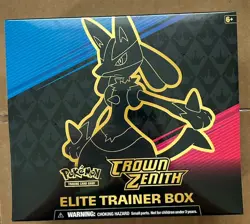 Pokemon Crown Zenith ETB Elite Trainer Box Factory Sealed Brand New Minor Tear - Image 2