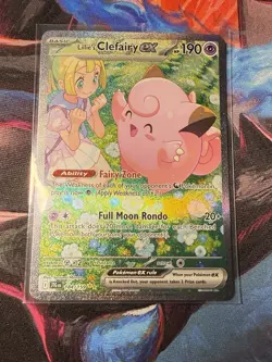 2025 Pokemon Journey Together Lillie's Clefairy ex Full Art #184/159 - Image 2