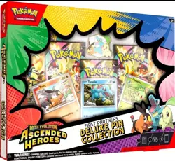 Pokemon TCG Ascended Heroes First Partner Deluxe Pin Collection Box Sealed New - Image 1