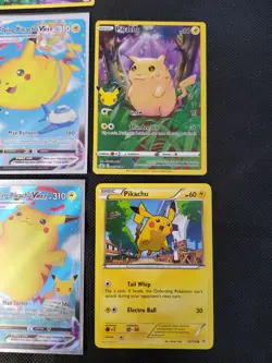 Lot Of Pokemon Pikachu Cards Surfing Flying Vmax Gnaw - Image 4