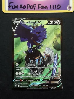 Corviknight V TG18/TG30 Silver Tempest Trainer Gallery Pokemon Card - Image 1