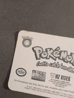 Pokemon Lenticular Blastoise Viz Video Pioneer PIKA-0028D DVD 3D Promo Card - Image 3