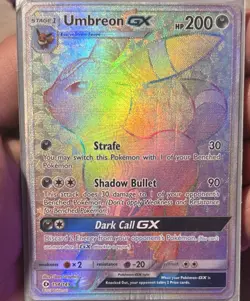 Umbreon GX Secret Rare Full Art Holo 154/149 SM Base Set Pokemon Card - Image 2