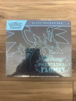 Pokemon TCG Mega Evolution Phantasmal Flames Elite Trainer Box Sealed - Image 1