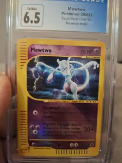 Mewtwo Pookemo (2002) Expedition 20/165 Reverse Holo CGC Ex/NM+ 6.5 - Image 1
