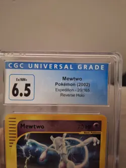 Mewtwo Pookemo (2002) Expedition 20/165 Reverse Holo CGC Ex/NM+ 6.5 - Image 3