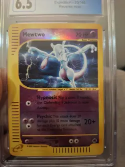 Mewtwo Pookemo (2002) Expedition 20/165 Reverse Holo CGC Ex/NM+ 6.5 - Image 4