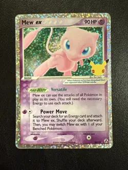 Pokemon Mew ex 90 HP Ultra Rare Holo EX Legend Maker 88/92 Psychic Basic 2006 - Image 1