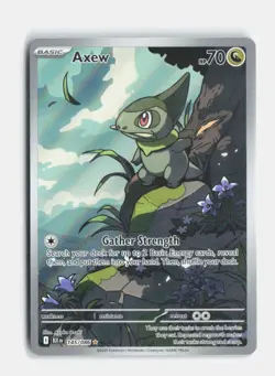 Axew 145/086 Holo SV: Black Bolt Pokemon NM - Image 1
