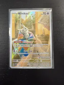 2024 Pokemon Mimikyu Promo 075 Scarlet & Violet Pokemon Center Promo - Image 1