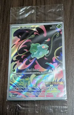 Bulbasaur 133/132 Mega Evolution Stamped Sealed Pokemon TCG - Image 1