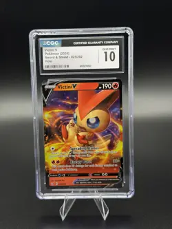 Pokemon TCG - 025/202 Victini V Ultra Rare Holo - CGC 10 - Image 1