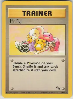 Pokemon TCG Mr. Fuji Uncommon Fossil 58/62 - Image 1