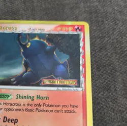Heracross - Pokemon Card - Dragon Frontiers 3/101 - Ultra Rare Holo STAMP - MP - Image 3