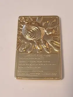 Vintage 1999 Gold Plated Poliwhirl Pokemon Card Burger King - Image 3