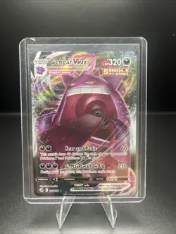 2021 Pokemon Gengar VMAX Gigantamax 157/264 Full Art Fusion Strike TCG Card NM - Image 1
