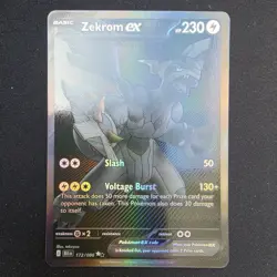 Pokemon TCG Zekrom EX 172/086 Black Bolt - Image 1
