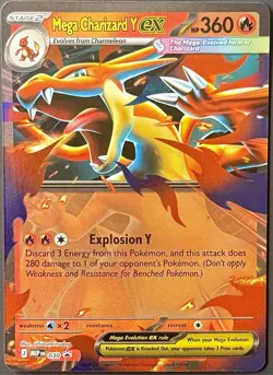 Pokemon tcg ME: Mega Evolution Promo Mega Charizard Y ex #030 - Image 1