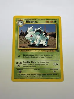 Nidorina 40/64 Jungle Uncommon Pokemon Card TCG Vintage WotC 1999 LP/MP - Image 1