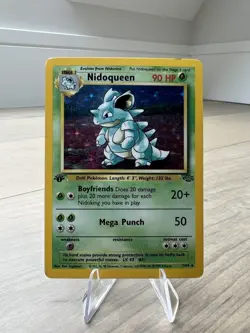 Pokemon TCG 1st Edition Nidoqueen Jungle 7/64 Holo Rare - Image 1