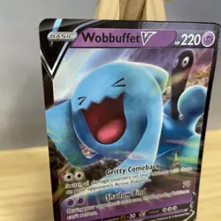 Wobbuffet V 086/202 Sword &Shield Ultra Rare Pokemon Card 2020 MINT - Image 2