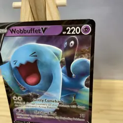 Wobbuffet V 086/202 Sword &Shield Ultra Rare Pokemon Card 2020 MINT - Image 3