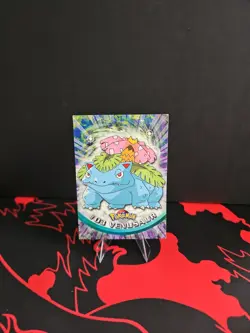 1999 Pokemon Venusaur #03 Topps TV Animation Series Blue Logo - Image 1