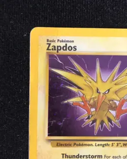 Pokemon TCG Rare Holo Zapdos Fossil 15/62 HP Condition WOTC 4th Print 1999-2000 - Image 3