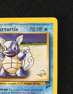 Pokemon TCG Wartortle Gold W Stamp 63/130 Base Set 2 NM Condition WOTC 2000 - Image 3