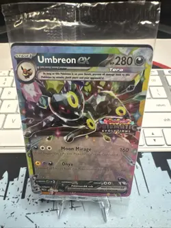 Pokemon TCG Prismatic Evolutions Umbreon EX Card 060/131 Stamped Promo, Sealed - Image 1