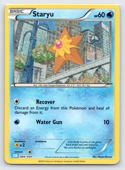 Staryu 004/034 Holo Classic Collection Trading Card Game Classic Pokemon NM - Image 1